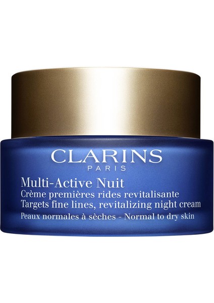 Clarıns Clr Multi Active Night Cream Dry Skin Gece Kremi 50 ml