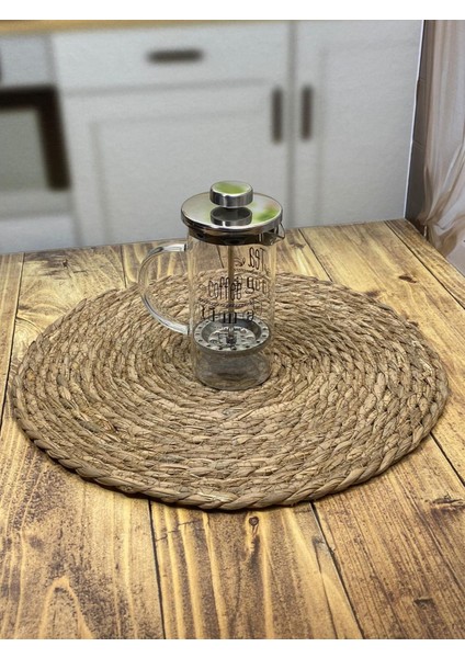 French Press Cam Kahve Bitki Demliği 2 Li 600 ml 350 ml