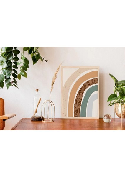 Çerçeveli Tablo Dekorasyon Ev Dekoru Modern Tekli Ahşap Çerçeve ÖZC-332