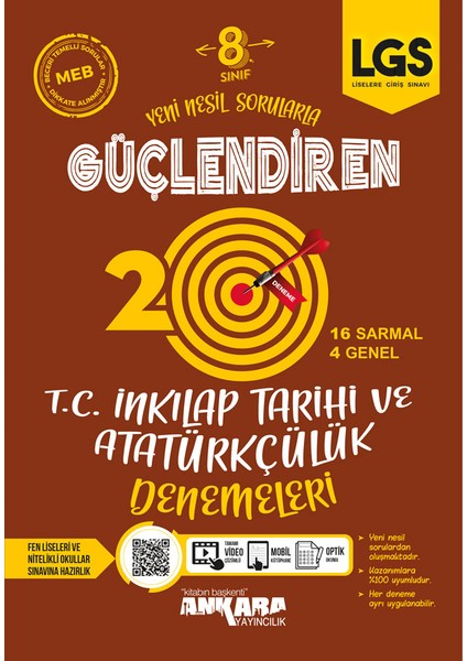 8.Sınıf T.C.Inkılap Tarihi ve Atatürkçülük Güçlendiren Denemeleri