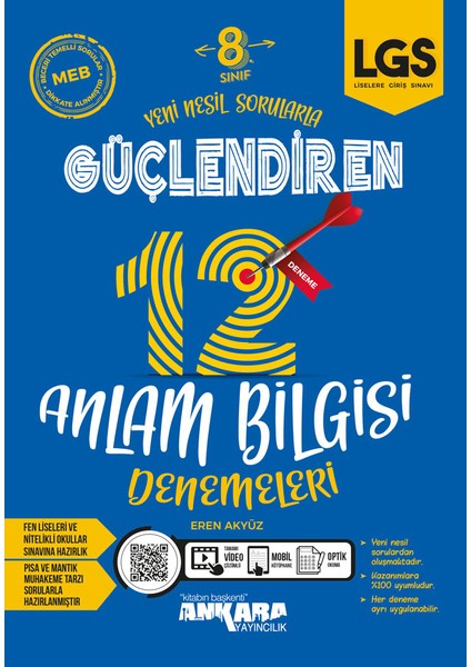 8.Sınıf Güçlendiren 12 Anlam Bilgisi Denemeleri
