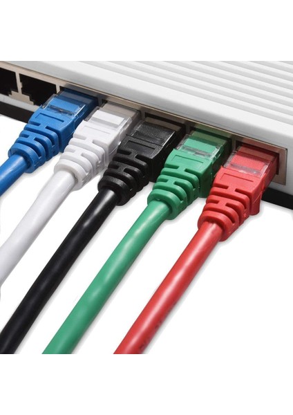 CAT7 Ethernet (Network, LAN) Kablosu, Siyah, 25 metre