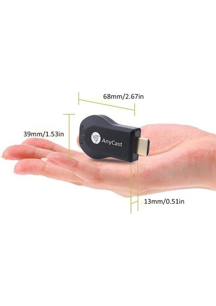 Wifi 1080P Hd HDMI Tv Çubuğu Anycast Dlna Kablosuz Miracast Airplay Dongle (Yurt Dışından) fırsatları