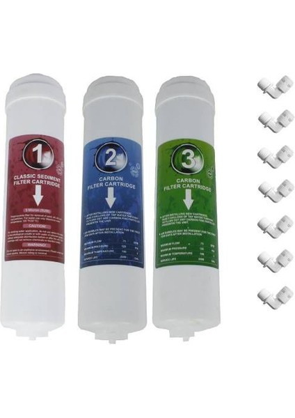 Su Arıtma Filtre Seti 3'lü Inline Set