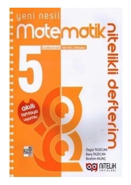 5. Sınıf Matematik Nitelik Yayınlarıli Defterim Nitelik Yayınları9786052723258