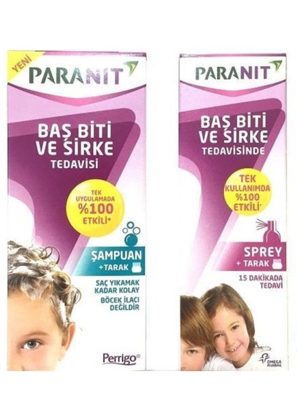 Saç Biti ve Sirke Seti 100 ml Şampuan + 100 ml Sprey