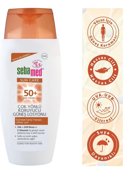 Sun Çok Yönlü Koruyucu Güneş Losyonu Spf 50 150 ml