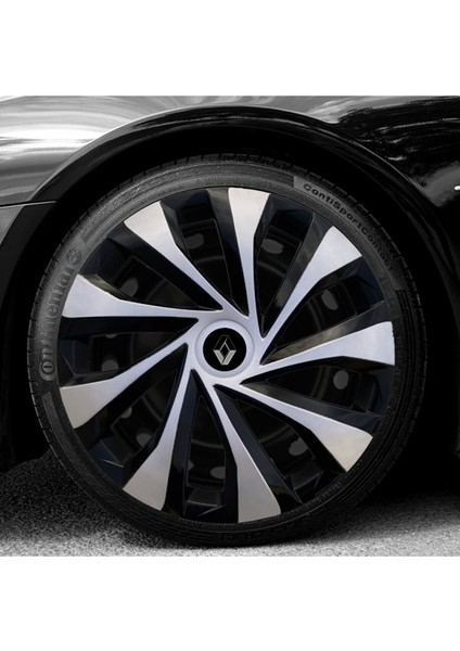 15'' Inç Renault Jant Kapağı 4 Adet Çelik Jant Görünümlü Renkli