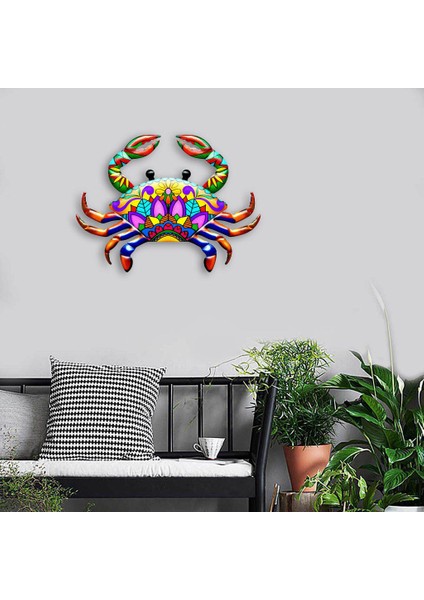 2 Adet Metal Yengeç Duvar Sanatı Dekor Asılı Heykel Plak (Yurt Dışından) modelleri