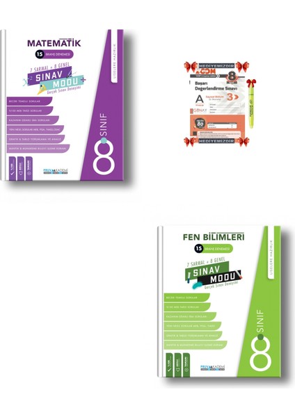 8. Sınıf Sınav Modu Matematik - Fen Bilimleri Deneme Set