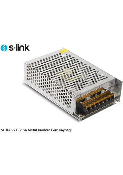 SL-KA66 12V 6A Metal Kamera Güç Kaynağı