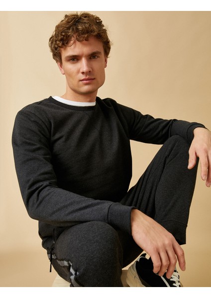 Basic Sweatshirt Pamuklu