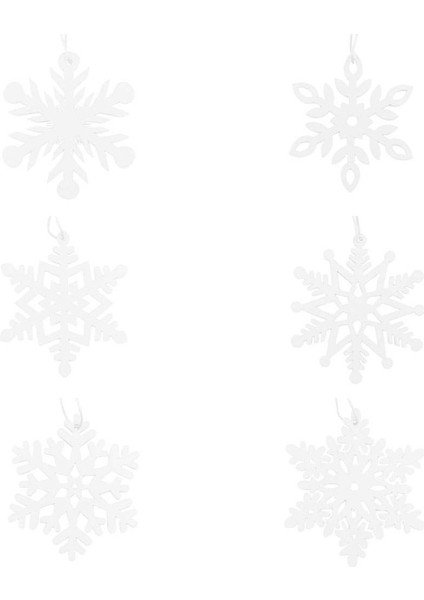 F Fityle Kar Tanesi Kolye Etiketler El Sanatları Noel Ağacı Parti Xmas Ev Beyaz Için Asılı