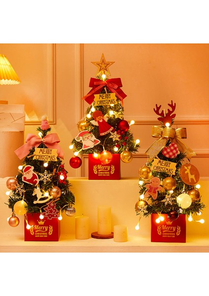 F Fityle Noel Ağacı Mini Dekorasyon Pencere Için Yapay Işıklar Çocuklar Sevgilisi Kırmızı Kırmızı Yay fırsatları