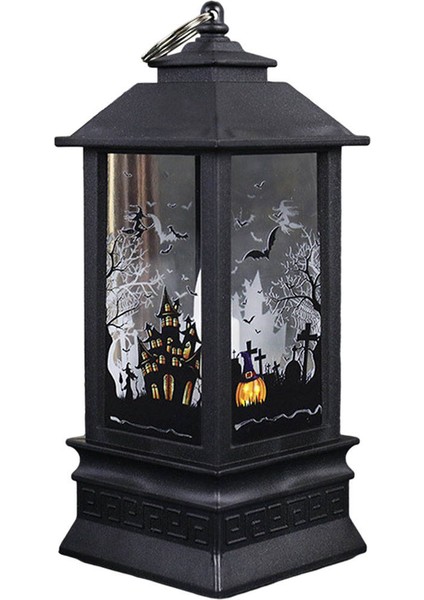 F Fityle Cadılar Bayramı Fener Pil Kumandalı Taşınabilir Lamba Gece Işıkları Ev Kalesi Için