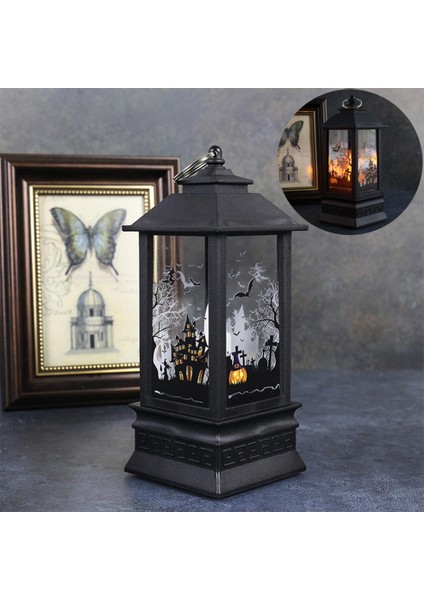 F Fityle Cadılar Bayramı Fener Pil Kumandalı Taşınabilir Lamba Gece Işıkları Ev Kalesi Için fiyatları
