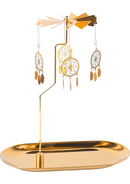 F Fityle Dekor Süs Mumluk - Altın (Yurt Dışından)