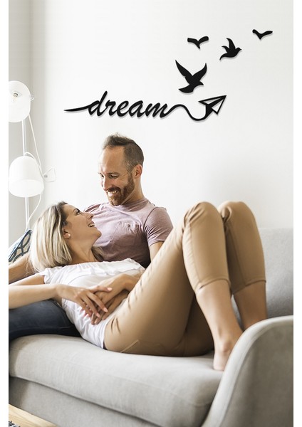 Dream Yazılı Dekoratif Ahşap Tablo fiyatları