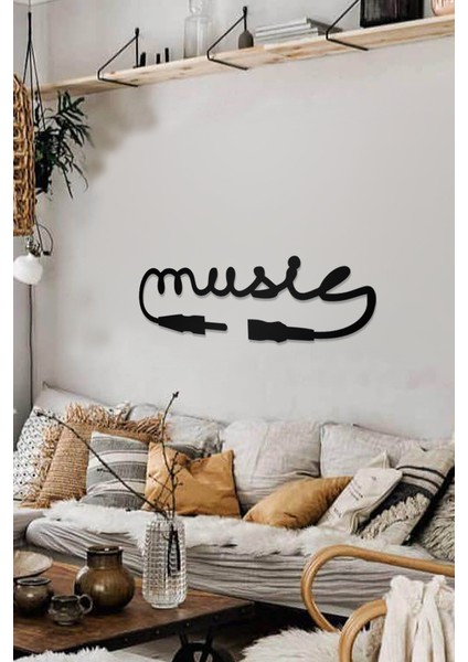 Music Yazılı Dekoratif Ahşap Tablo fiyatları