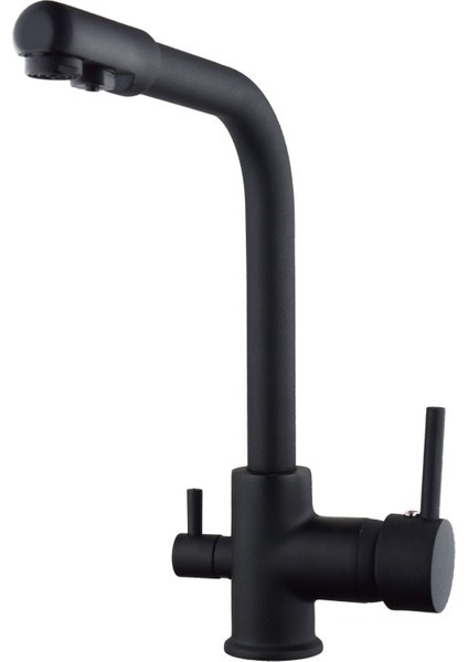 Si̇yah Kare 3 Yollu Aritma Musluğu