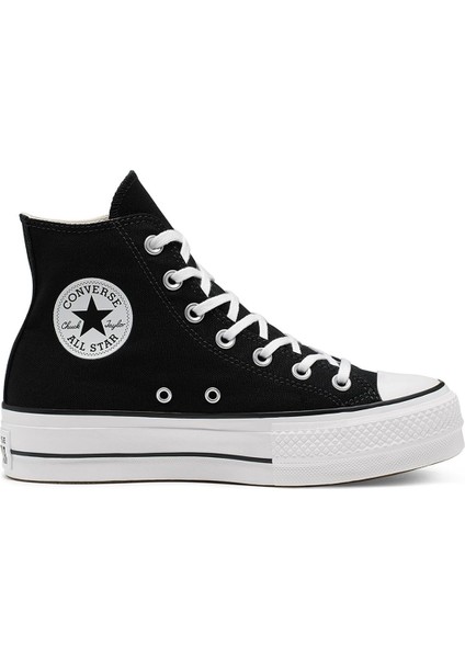 Chuck Taylor All Star Lift Yüksek Taban Kadın Spor Ayakkabı Siyah 560845C V1