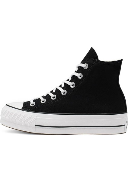 Chuck Taylor All Star Lift Yüksek Taban Kadın Spor Ayakkabı Siyah 560845C V1