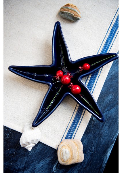 Keten Bodrum Mavisi Şeritli Runner fiyatları