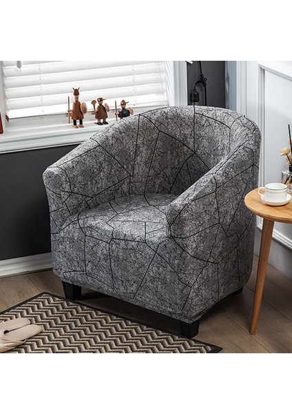 Kulüp Sandalye Slipcover Polyester Kaymaz Kaymaz Elastik Kol Sandalye Kapak Deseni 2