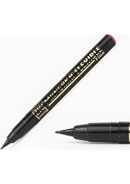 Kuretake Cartoonist Mangaka Flexible Pen Fine Sepia