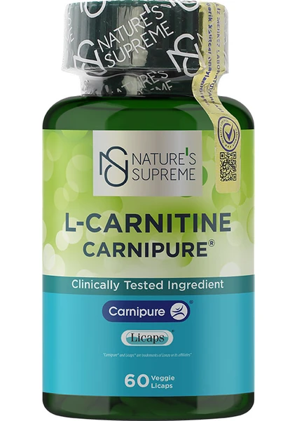 Nature's Supreme L-Carnitine Carnipure 60 Kapsül