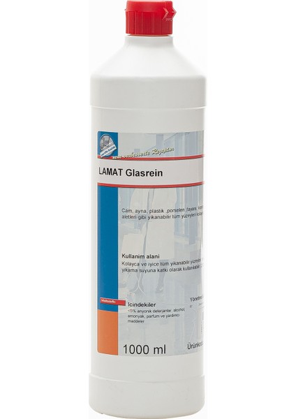 Lamat Glasrein 1 L - Cam, Ayna, Plastik Temizleyici