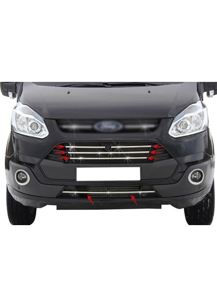 Ford Custom Krom Ön Panjur 5 Parça 2012> modelleri