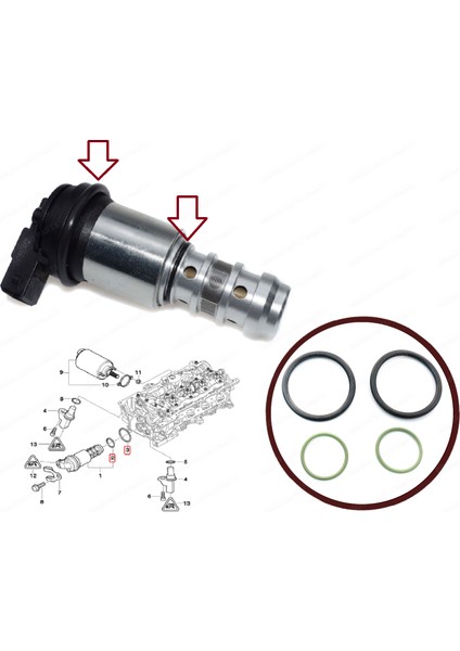 Bmw N40 N42 N45 N46 N62 N73 Motor Için Vanos O-Ring Conta Seti fiyatları