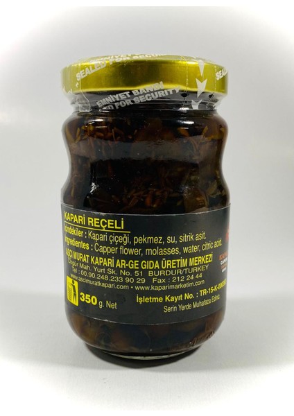 Aşçı Murat Kapari Şekersiz Kapari Reçeli (PATENTLİ) 350 gr.