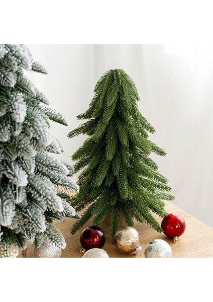Nordic Tarzı Pe 40 cm Noel Ağacı Şömine Mutfak Festivali Noel Ağaçları Yeşil Ağaç (Yurt Dışından) fiyatları