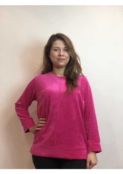 Esrateks Bayan Pembe Renk Sweatshirt