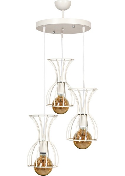 Tarz 3.lü Avize Beyaz fiyatları