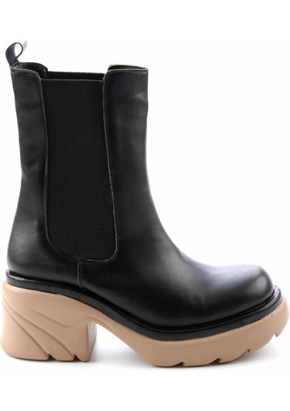 Siyah Vizon Kadın Bot & Bootie K028281903