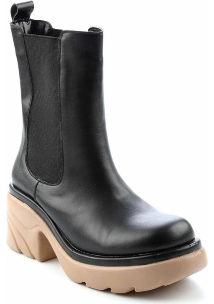 Siyah Vizon Kadın Bot & Bootie K028281903