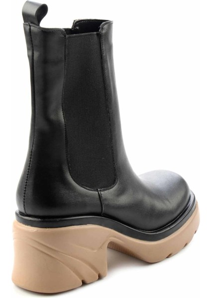 Siyah Vizon Kadın Bot & Bootie K028281903