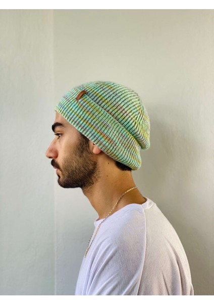 Reglanlı Unisex Bere Kadın Mint