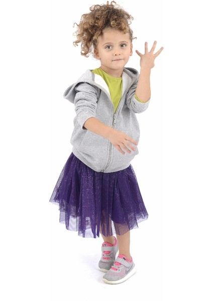 Kız Çocuk Sweat-Shirt - Gri