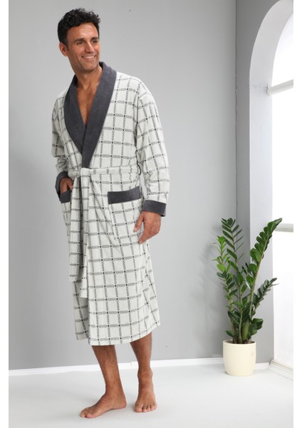 Kareli Jakarlı Bambo Cotton Erkek Sabahlık fiyatları