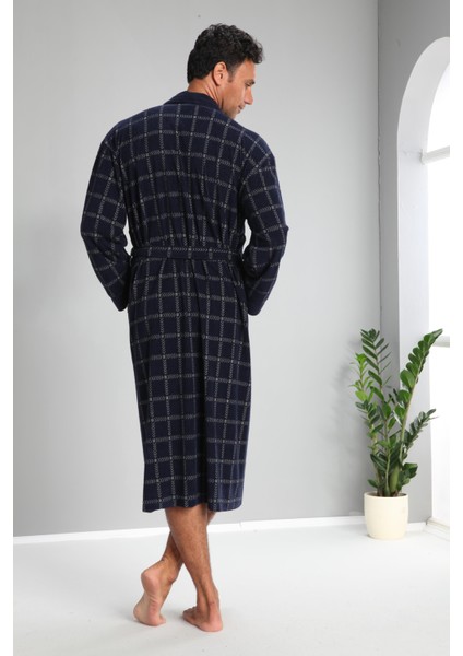 Kareli Jakarlı Bambo Cotton Erkek Sabahlık fırsatları