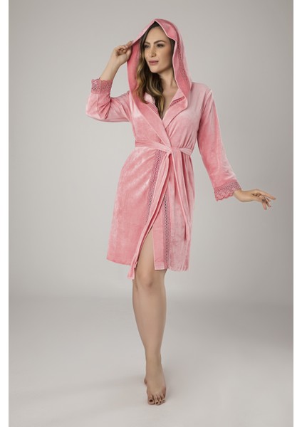 Şerit Dantel Bambu Cotton Bayan Sabahlık Bornoz fiyatları