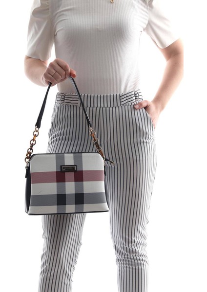 Silver Polo Kadın Omuz Çantası Beyaz - Laci NV937