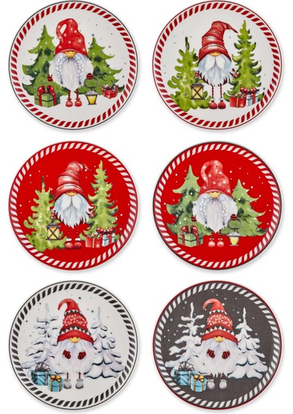 Gnomes Pasta Tabağı 6'lı Set 19 cm