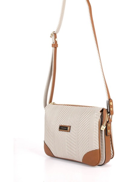 Silver Polo Kadın Çapraz Çanta Bej - Taba NV784 fiyatları