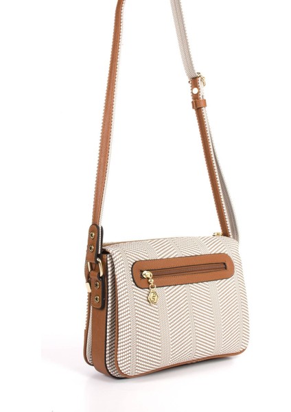 Silver Polo Kadın Çapraz Çanta Bej - Taba NV784 modelleri