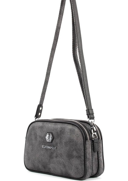 Silver Polo Kadın Çapraz Çanta M.gümüş - Siyah NV745 fiyatları